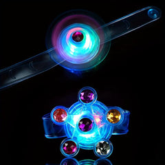 LED Light Up Fidget Spinner Bracelets Party Favors For Kids