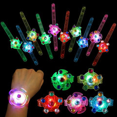 LED Light Up Fidget Spinner Bracelets Party Favors For Kids