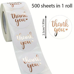 Thank You Stickers for Small Business - 1 Roll