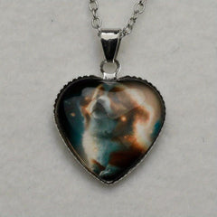 Puppy Love Heart Pendant Necklace for Girls