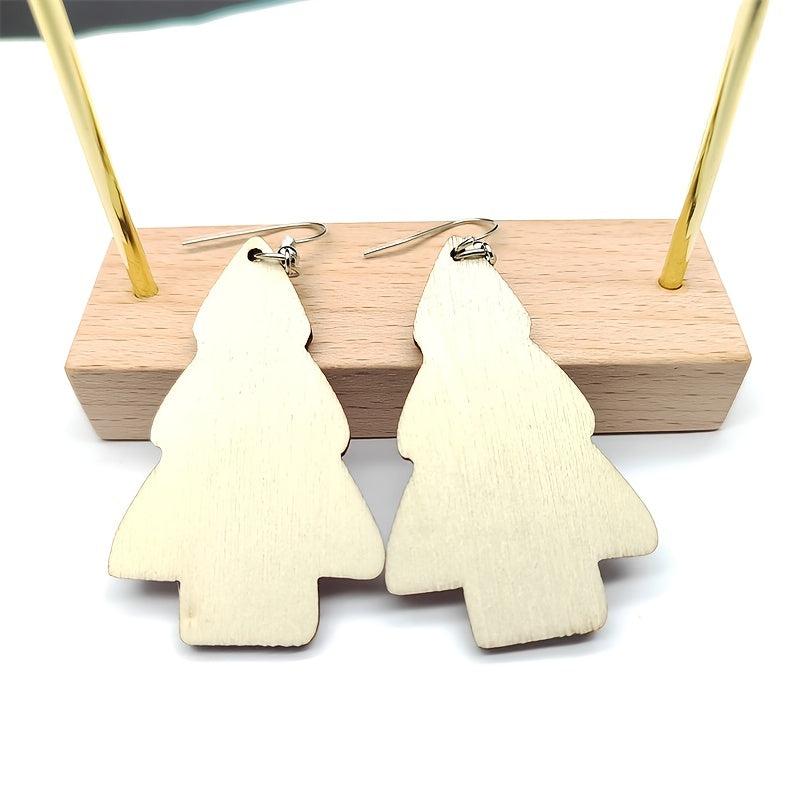 Christmas Tree Dangle Earrings Jewelry Gift For Women Girls Mom