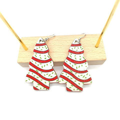 Christmas Tree Dangle Earrings Jewelry Gift For Women Girls Mom