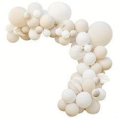 134pcs Milk Latex Balloon Set Holiday Birthday Party Decoration