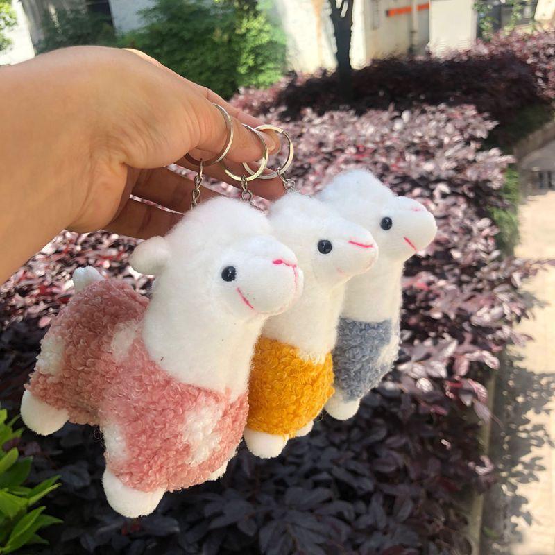 Alpaca Charms Lamb Doll Key Ring Pendants
