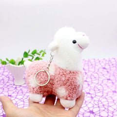 Alpaca Charms Lamb Doll Key Ring Pendants