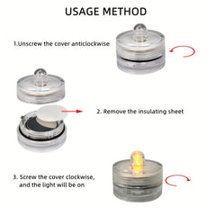 Submersible LED Lights Waterproof Tea Lights Submersible Pool Lights