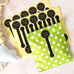 100pcs Lollipop Shape Sealing Stickers for Scrapbooking Baking Gift Wrapping