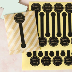 100pcs Lollipop Shape Sealing Stickers for Scrapbooking Baking Gift Wrapping