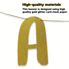 Older Wiser Hotter Funny Birthday Glitter Banner