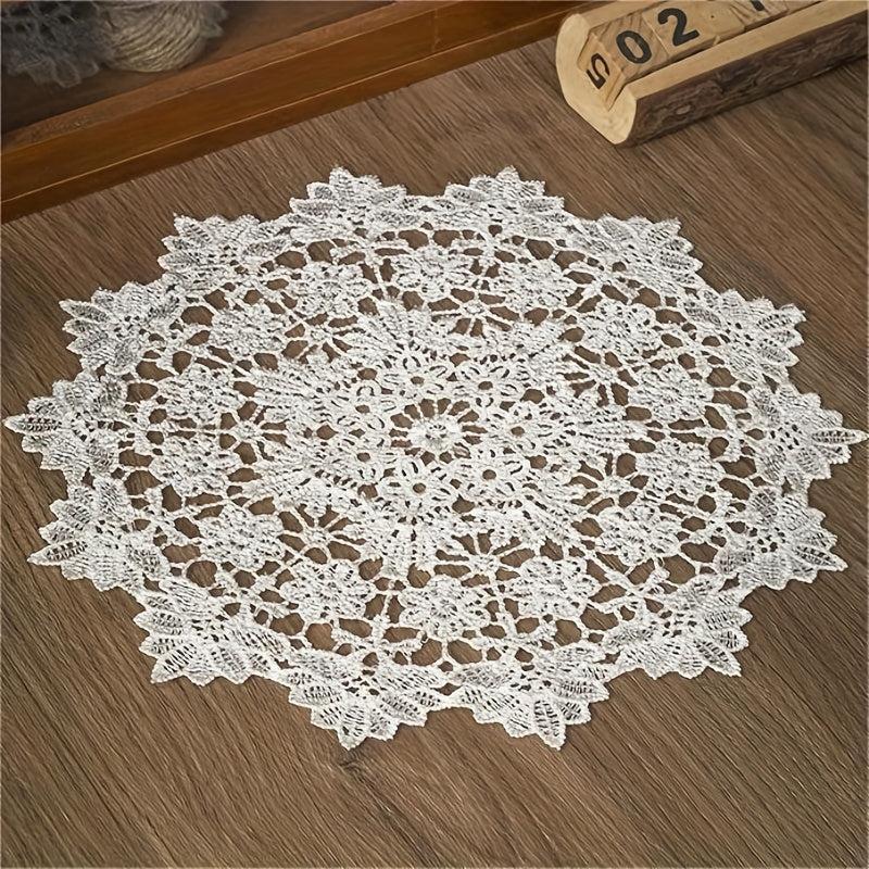 Vintage Tassel Hotel Oval Mat Tablecloth TV Machine Table Lace Cloth
