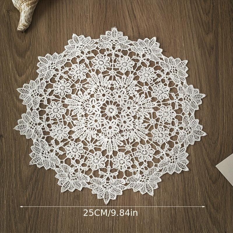 Vintage Tassel Hotel Oval Mat Tablecloth TV Machine Table Lace Cloth