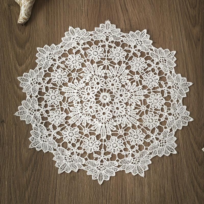 Vintage Tassel Hotel Oval Mat Tablecloth TV Machine Table Lace Cloth