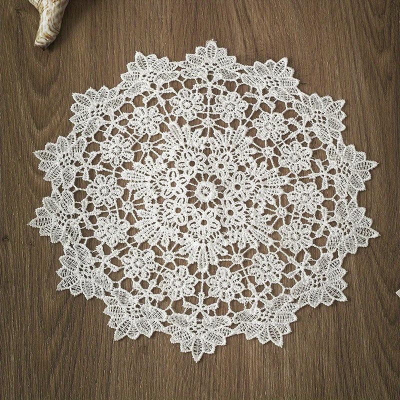 Vintage Tassel Hotel Oval Mat Tablecloth TV Machine Table Lace Cloth