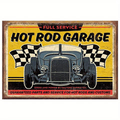 Pin Up Girl Motorcycle Tin Sign Hot Rod Garage 32 Rod Garage Poster Tin Signs