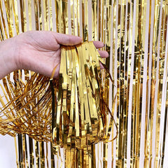 Foil Fringe Curtain Backdrop for Parties