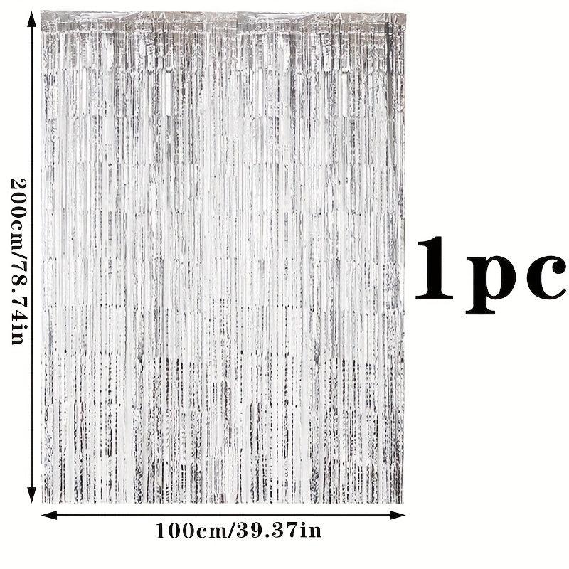 Foil Fringe Curtain Backdrop for Parties