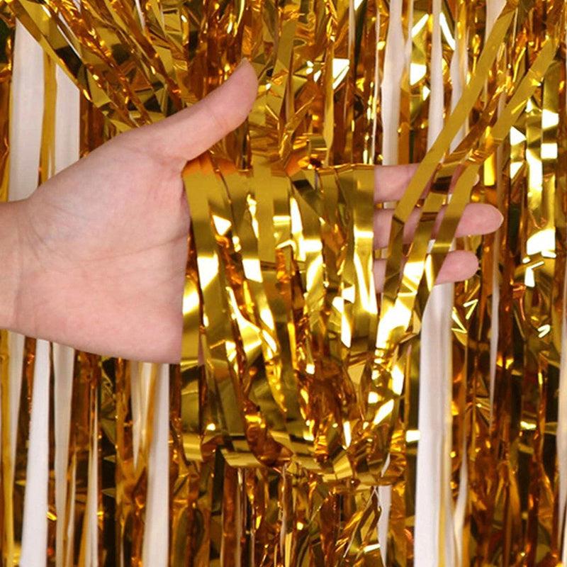 Foil Fringe Curtain Backdrop for Parties