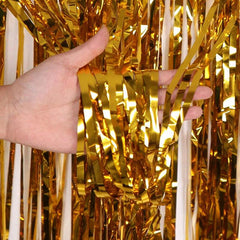 Foil Fringe Curtain Backdrop for Parties