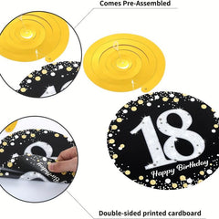Birthday Party PVC Spiral Charm 18th Birthday Decoration