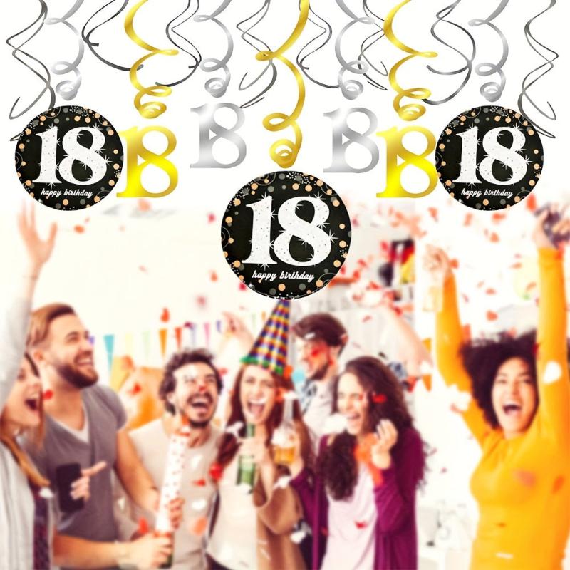Birthday Party PVC Spiral Charm 18th Birthday Decoration