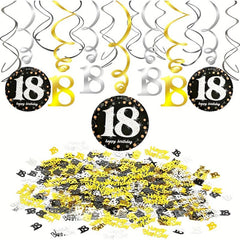Birthday Party PVC Spiral Charm 18th Birthday Decoration