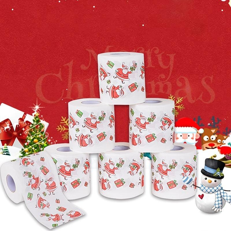 Funny Christmas Pattern Soft Toilet Paper Roll