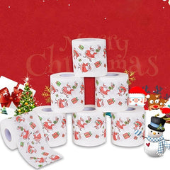 Funny Christmas Pattern Soft Toilet Paper Roll