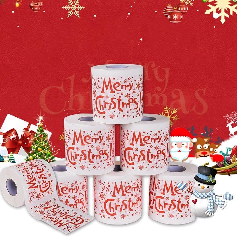 Funny Christmas Pattern Soft Toilet Paper Roll