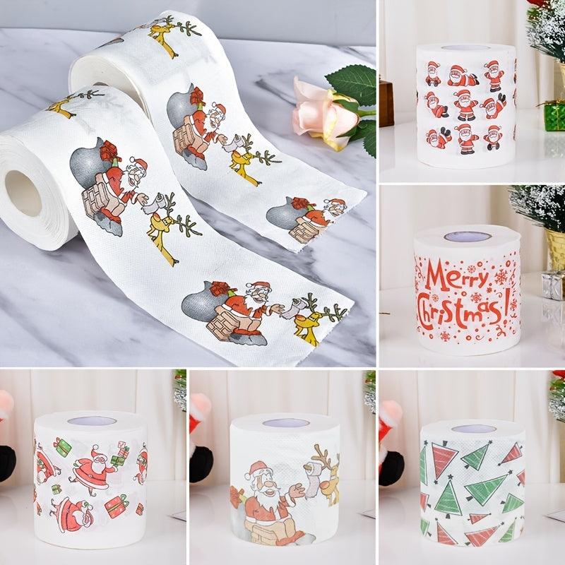 Funny Christmas Pattern Soft Toilet Paper Roll