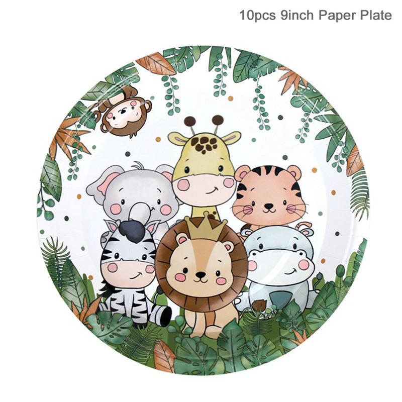 Host a Jungle Animal Party with Wild Tableware Decorations