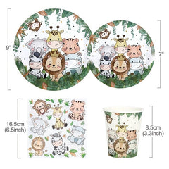 Host a Jungle Animal Party with Wild Tableware Decorations