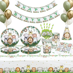 Host a Jungle Animal Party with Wild Tableware Decorations