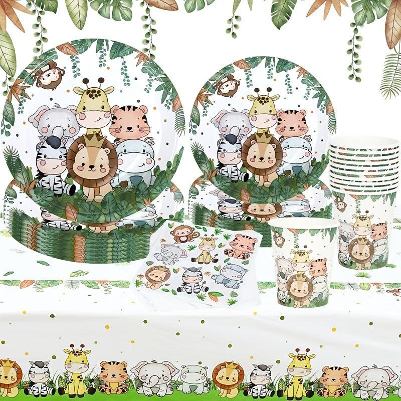 Host a Jungle Animal Party with Wild Tableware Decorations