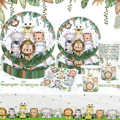Host a Jungle Animal Party with Wild Tableware Decorations