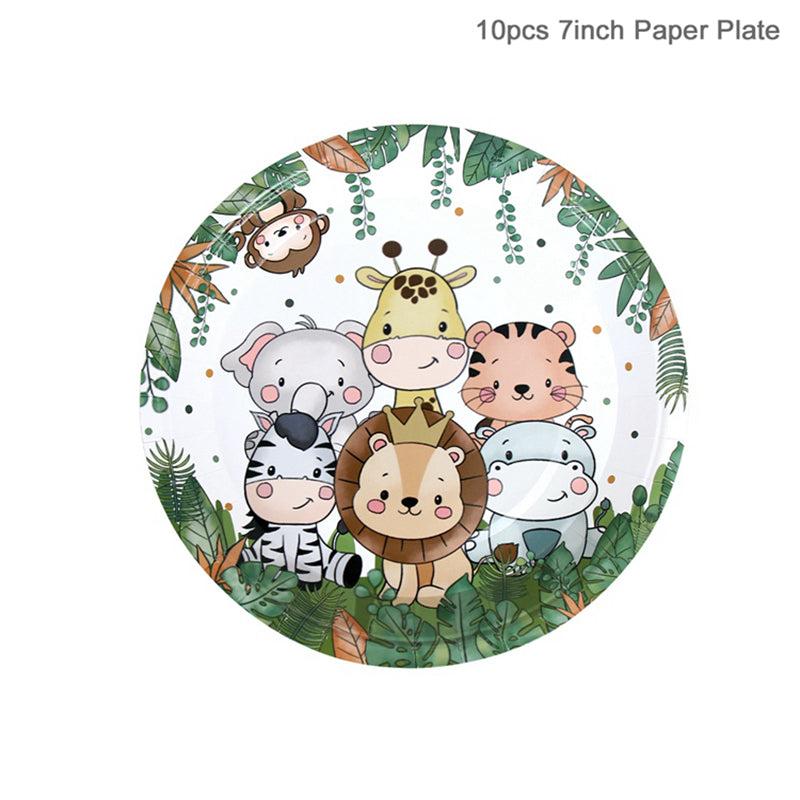 Host a Jungle Animal Party with Wild Tableware Decorations