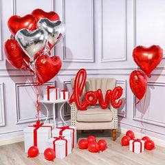 50pcs Love Red Balloon Set Wedding Anniversary Romantic Party Decoration