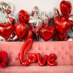 50pcs Love Red Balloon Set Wedding Anniversary Romantic Party Decoration