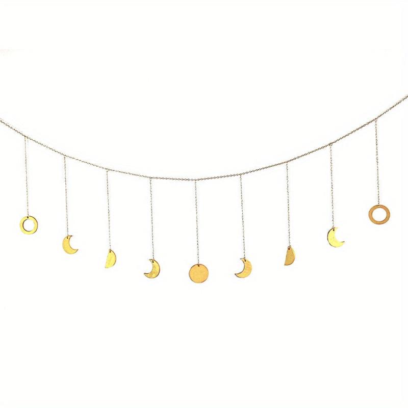 Moon Phase Wall Hanging Boho Decor Garland Moons Hanging Art