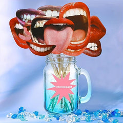20pcs Funny Lips Photo Studio Props With Stick Party Photo Props