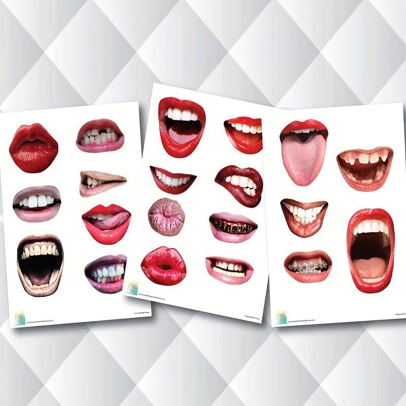 20pcs Funny Lips Photo Studio Props With Stick Party Photo Props