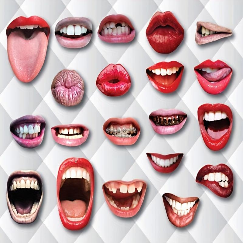 20pcs Funny Lips Photo Studio Props With Stick Party Photo Props