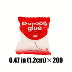 200pcs Pack Balloon Glue 1.19cm Party Decoration Accessories