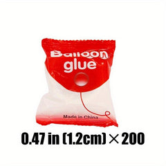 200pcs Pack Balloon Glue 1.19cm Party Decoration Accessories
