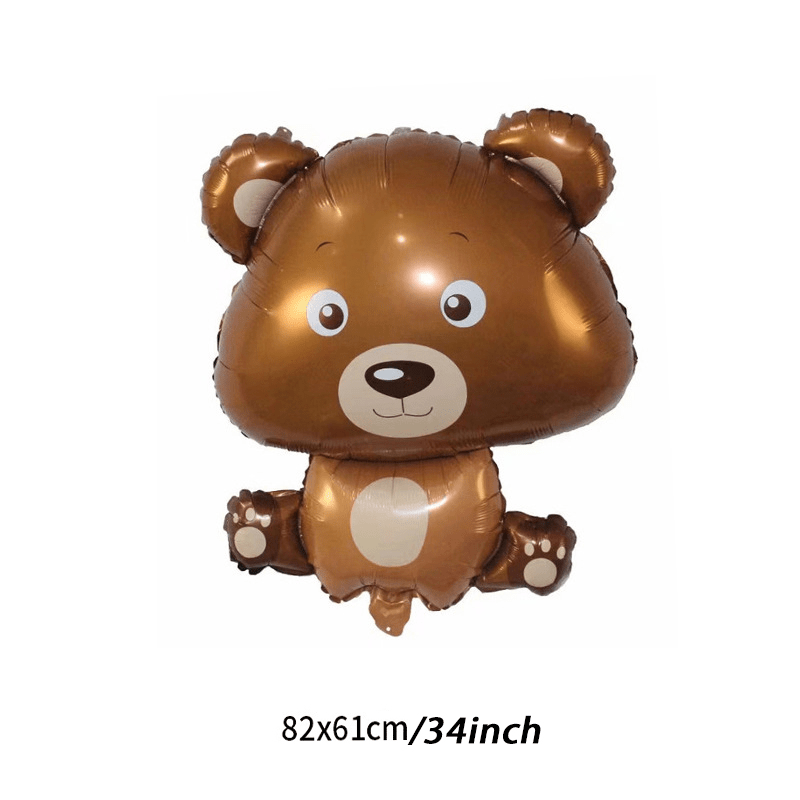 34-Inch Bear Forest Theme Party Decoration Balloon