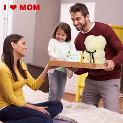 Rose Teddy Bear Gift for Her - Perfect Romantic Gift for Girlfriend, Wife