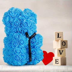Rose Teddy Bear Gift for Her - Perfect Romantic Gift for Girlfriend, Wife