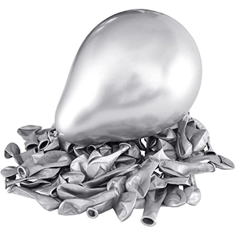 20pcs Silvery Metallic Balloons for Party Decorations