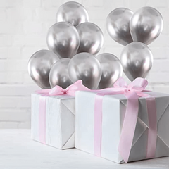 20pcs Silvery Metallic Balloons for Party Decorations