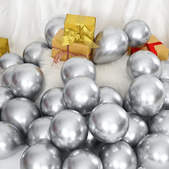 20pcs Silvery Metallic Balloons for Party Decorations
