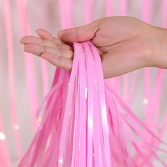Macaroon Powder Trimmed Curtain Door Rain Curtain Decoration